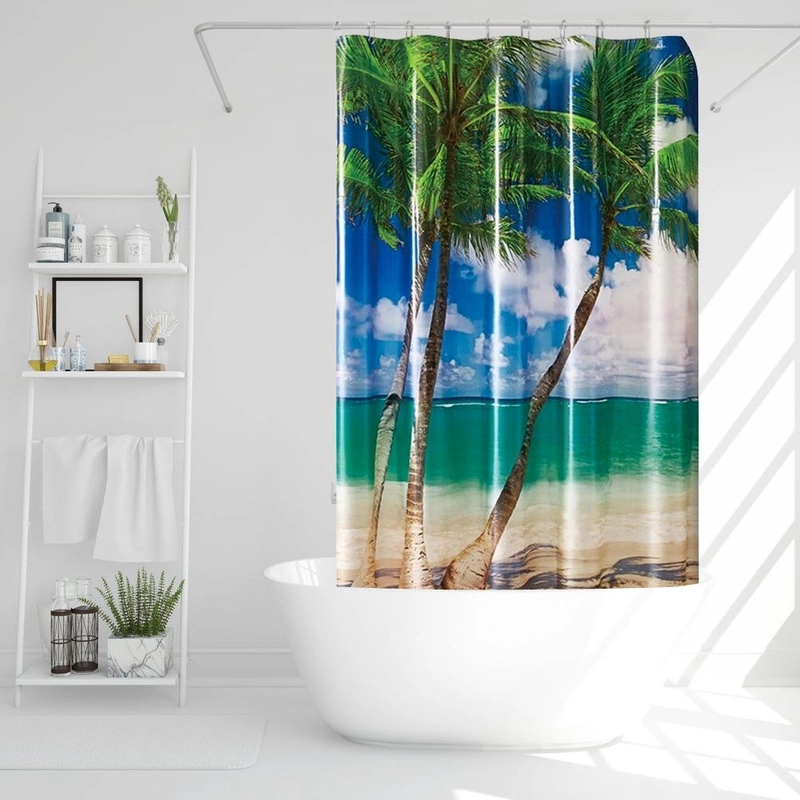 ORION Bathroom SHOWER CURTAIN Thick with Hooks