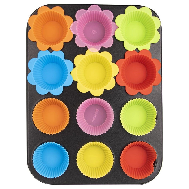 ORION Muffin molds 12 pcs. + silicone molds