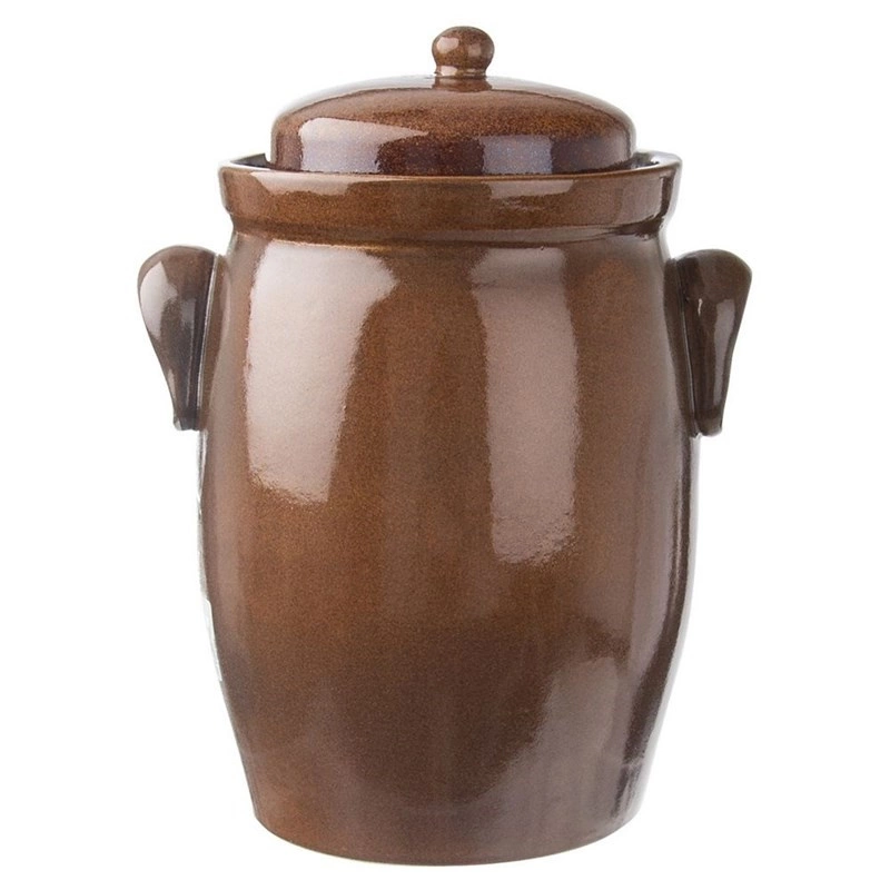 Gurkentopf Behälter zum Einlegen von Gurken Einlegetopf aus Keramik 10 L