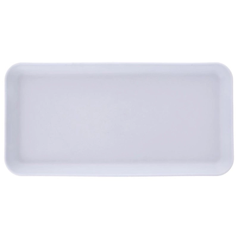 Küchentablett Serviertablett Servierbrett rechteckig weiß 29,5x15 cm