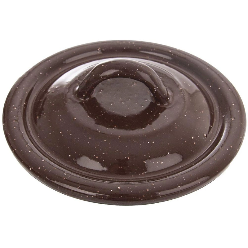 ORION ENAMEL lid for pot brown 12cm