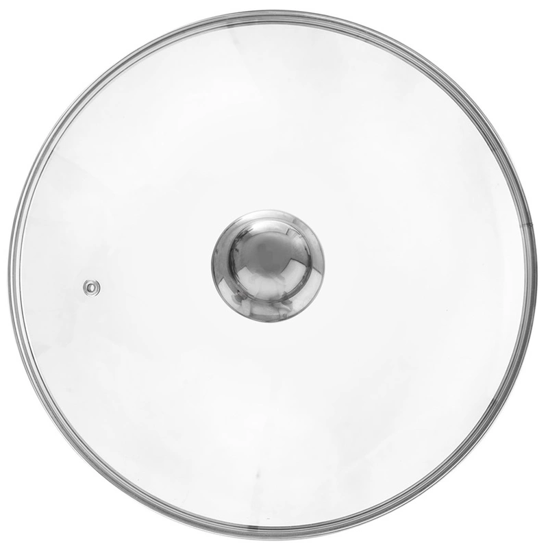 Glasdeckel Pfannen-Deckel Topfdeckel Universaldeckel mit Edelstahlrand hitzebeständiges Glas 28 cm