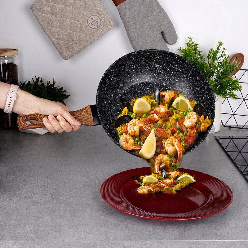 Wok Nature with nonstick stone coating 28 cm